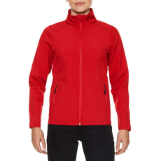 GILDAN Karcsúsított softshell cipzáros női dzseki, Gildan GILSS800, Red-4XL