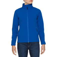 GILDAN Karcsúsított softshell cipzáros női dzseki, Gildan GILSS800, Royal-L