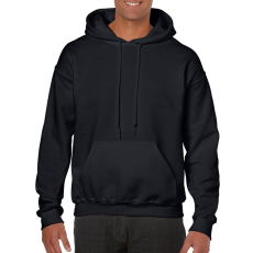 GILDAN Kenguru zsebes kapucnis pulóver, Gildan GI18500, Black-M