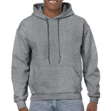 GILDAN Kenguru zsebes kapucnis pulóver, Gildan GI18500, Graphite Heather-5XL férfi pulóver, kardigán