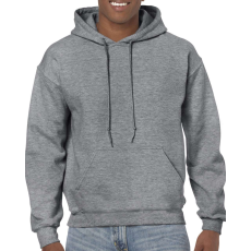 GILDAN Kenguru zsebes kapucnis pulóver, Gildan GI18500, Graphite Heather-S