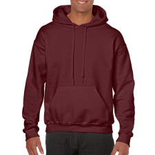 GILDAN Kenguru zsebes kapucnis pulóver, Gildan GI18500, Maroon-2XL férfi pulóver, kardigán