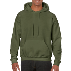 GILDAN Kenguru zsebes kapucnis pulóver, Gildan GI18500, Military Green-3XL