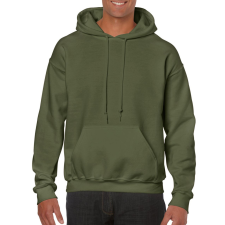 GILDAN Kenguru zsebes kapucnis pulóver, Gildan GI18500, Military Green-4XL férfi pulóver, kardigán