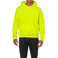 GILDAN Kenguru zsebes kapucnis pulóver, Gildan GI18500, Safety Green-4XL férfi pulóver, kardigán