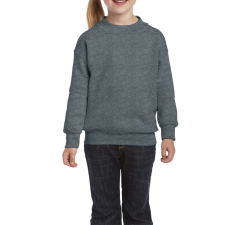 GILDAN kereknyakú gyerek pulóver, GIB18000, Dark Heather-XL gyerek pulóver, kardigán