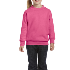 GILDAN kereknyakú gyerek pulóver, GIB18000, Safety Pink-XL
