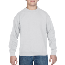 GILDAN Kereknyakú gyerekpulóver, Gildan GIB18000, White-XL gyerek pulóver, kardigán