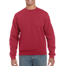 GILDAN Kereknyakú körkötött pulóver, Gildan GI18000, Antique Cherry Red-5XL férfi pulóver, kardigán