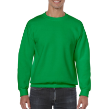 GILDAN Kereknyakú körkötött pulóver, Gildan GI18000, Irish Green-L férfi pulóver, kardigán