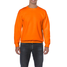 GILDAN Kereknyakú körkötött pulóver, Gildan GI18000, S.Orange-2XL férfi pulóver, kardigán