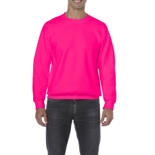 GILDAN Kereknyakú körkötött pulóver, Gildan GI18000, Safety Pink-S férfi pulóver, kardigán