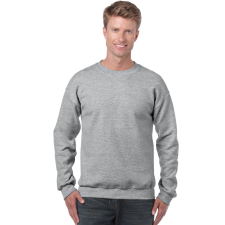 GILDAN Kereknyakú körkötött pulóver, Gildan GI18000, Sport Grey-XL férfi pulóver, kardigán