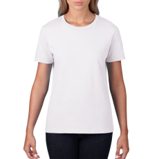GILDAN Kereknyakú rövid ujjú női póló, Gildan GIL4100, White-2XL