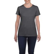 GILDAN Kerknyakú karcsusított női póló, Gildan GIL5000, Dark Heather-2XL női póló