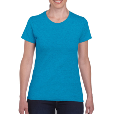 GILDAN Kerknyakú karcsusított női póló, Gildan GIL5000, Heather Sapphire-2XL