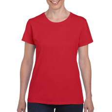 GILDAN Kerknyakú karcsusított női póló, Gildan GIL5000, Red-2XL