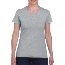GILDAN Kerknyakú karcsusított női póló, Gildan GIL5000, Sport Grey-M női póló