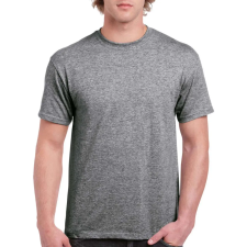 GILDAN Klasszikus szabású rövid ujjú kereknyakú póló, Gildan GIH000, Graphite Heather-3XL férfi póló