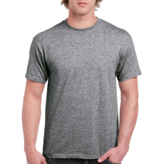 GILDAN Klasszikus szabású rövid ujjú kereknyakú póló, Gildan GIH000, Graphite Heather-4XL