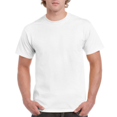 GILDAN Klasszikus szabású rövid ujjú kereknyakú póló, Gildan GIH000, White-2XL