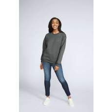 GILDAN Környakú uniszex pulóver, Gildan GISF000, Charcoal-XL