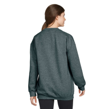 GILDAN Környakú uniszex pulóver, Gildan GISF000, Dark Heather-M férfi pulóver, kardigán