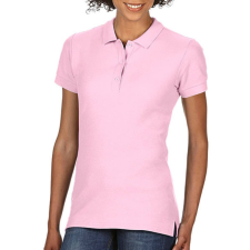 GILDAN Női Galléros póló Rövid ujjú Gildan Premium Cotton Ladies&#039; Double Piqué Polo - XL, Világos rózsaszín (pink) női póló
