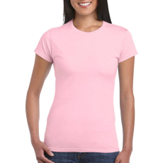 GILDAN Női póló Csapott ujjú Gildan Softstyle Ladies' T-Shirt - 2XL, Világos rózsaszín (pink)
