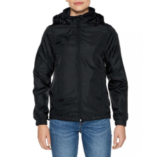 GILDAN Női széldzseki Gildan GILWR800 Hammer Ladies Windwear Jacket -2XL, Black női dzseki, kabát