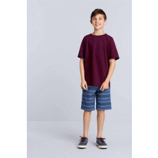 GILDAN Póló (Gildan Heavy Cotton) gyerek gyerek (100%pamut) maroon, XS