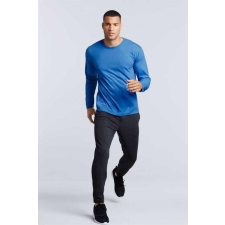GILDAN Póló (Gildan Performance) férfi hosszú ujjú unisex (100%poliészter) royal, S munkaruha