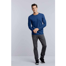 GILDAN Póló (Gildan Softstyle) férfi hosszú ujjú unisex (100%pamut 153/m2) royal, L