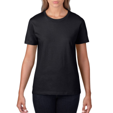 GILDAN Premium Cotton® női póló (black, M)