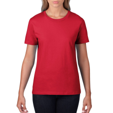 GILDAN Premium Cotton® női póló (red, L)