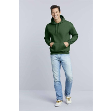 GILDAN Pulóver (Gildan Dryblend) kapucnis (50%pamut 50%poliészter) safety green, XL munkaruha