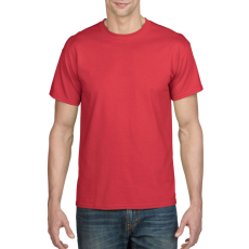 GILDAN Rövid ujjú kereknyakú unisex póló, Gildan GI8000, Red-L
