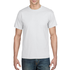 GILDAN Rövid ujjú kereknyakú unisex póló, Gildan GI8000, White-3XL férfi póló