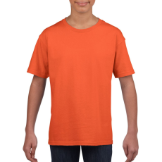 GILDAN Rövid ujjú Softstyle gyerekpóló, Gildan GIB64000, Orange-XL