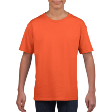 GILDAN Rövid ujjú Softstyle gyerekpóló, Gildan GIB64000, Orange-XS gyerek póló