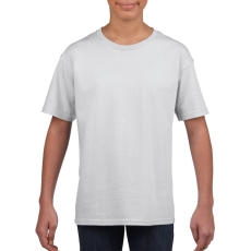 GILDAN Rövid ujjú Softstyle gyerekpóló, Gildan GIB64000, White-XS