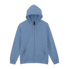 GILDAN Softstlye Midweight cipzáros - kapucnis pulóver GISF600, Stone Blue-3XL