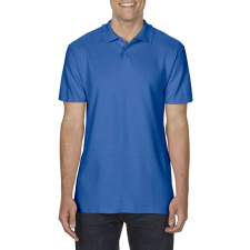 GILDAN Softstyle dupla piké galléros póló, Gildan GI64800, Royal-2XL férfi póló