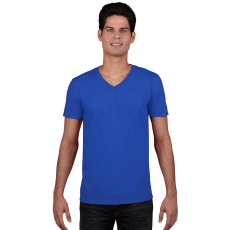 GILDAN Softstyle® felnőtt v-nyakú póló (royal, L)