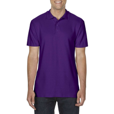 GILDAN softstyle Gildan GI64800, Dupla piké galléros póló, Purple-2XL férfi póló