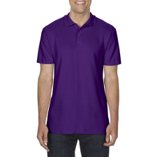 GILDAN softstyle Gildan GI64800, Dupla piké galléros póló, Purple-3XL férfi póló