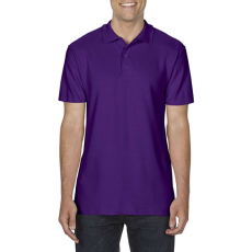 GILDAN softstyle Gildan GI64800, Dupla piké galléros póló, Purple-4XL