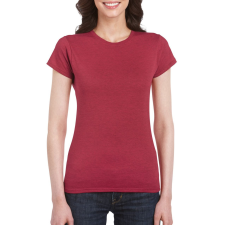 GILDAN Softstyle ® gyűrűs fonású pamut női póló (antique cherry red, XL) női póló
