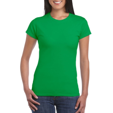 GILDAN Softstyle ® gyűrűs fonású pamut női póló (irish green, M)