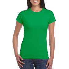 GILDAN Softstyle ® gyűrűs fonású pamut női póló (irish green, S) női póló